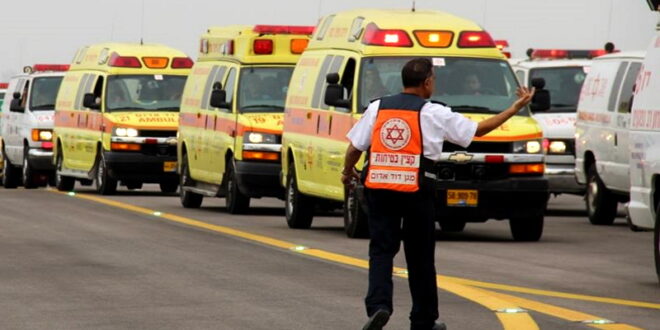 Movement of ambulances, intensive care vehicles and fire trucks: a huge emergency exercise in Bnei Brak